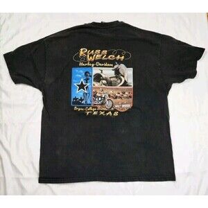 Harley Davidson Shirt xl Mens Texas Back Graphic College Station *flaw*